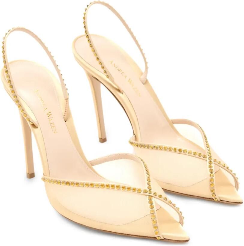 Andrea Wazen Katy mesh sandalen Beige - Foto 2