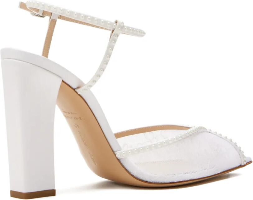Andrea Wazen Katy sandalen met parel Wit - Foto 3