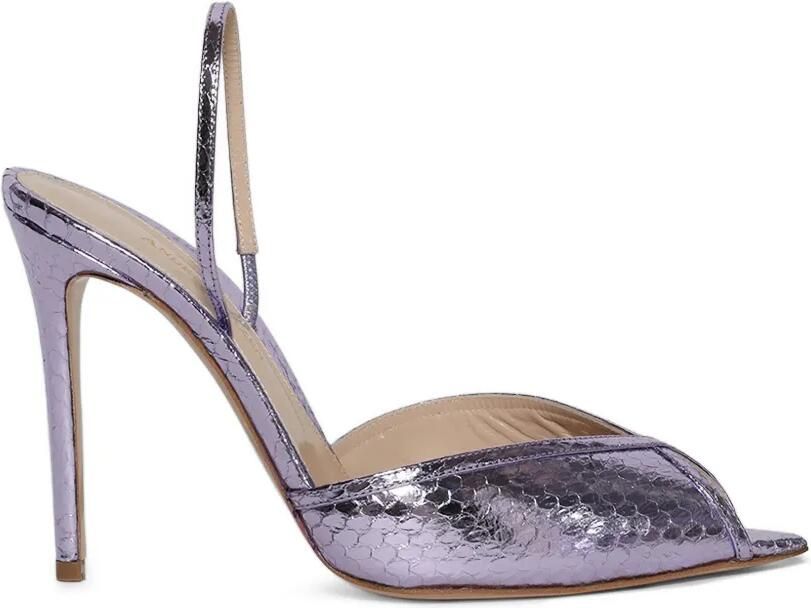 Andrea Wazen Katy slingback sandalen Paars
