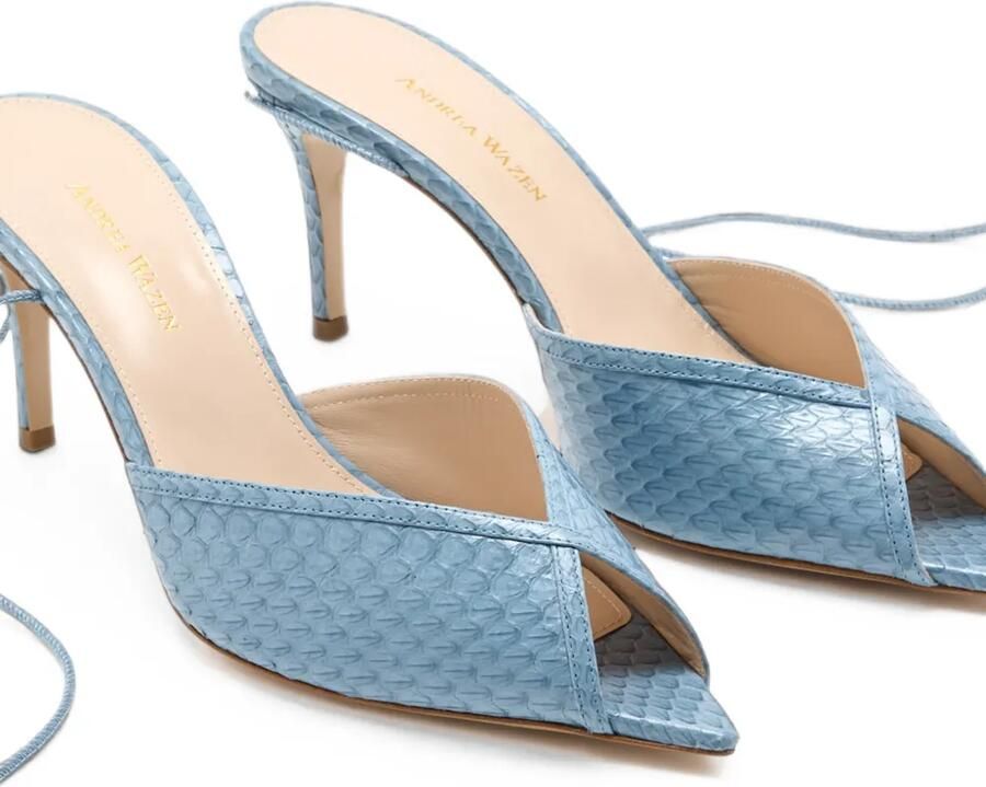 Andrea Wazen Katy Wrap sandalen Blauw - Foto 2