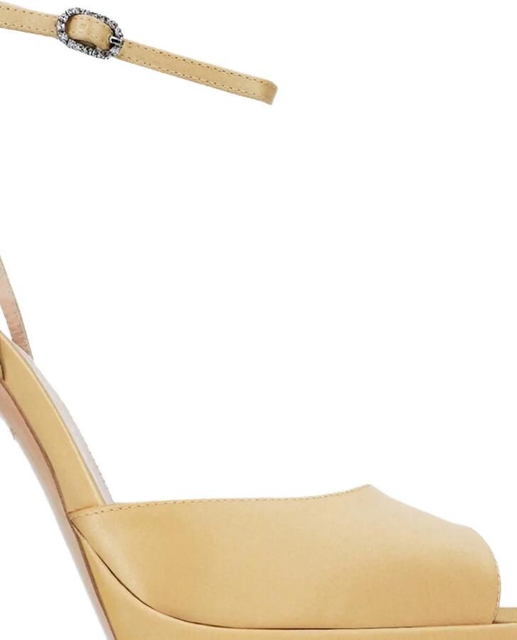 Andrea Wazen Loulou sandalen met plateauzool Goud - Foto 2