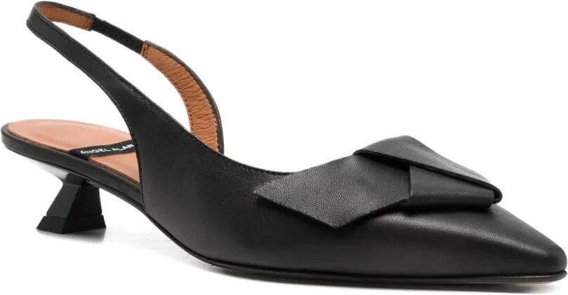 ANGEL ALARCON Aline pumps met strikdetail Zwart - Foto 2