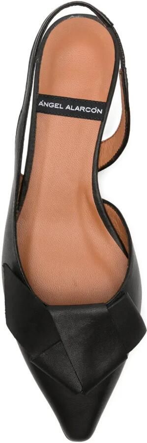 ANGEL ALARCON Aline pumps met strikdetail Zwart - Foto 4