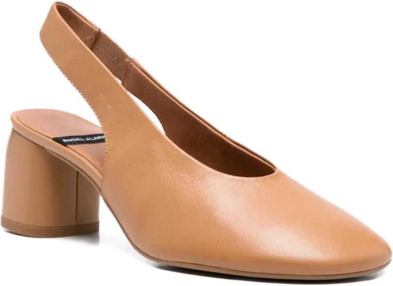 ANGEL ALARCON Beira pumps met ronde hals Beige - Foto 3