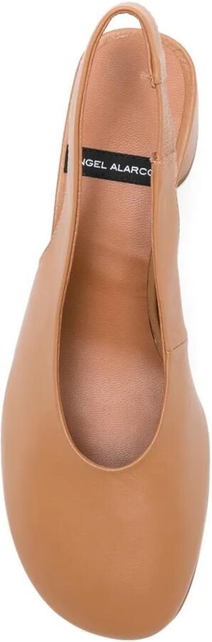 ANGEL ALARCON Beira pumps met ronde hals Beige - Foto 4