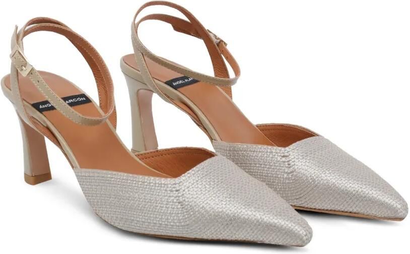 ANGEL ALARCON Greta pumps met gespsluiting Zilver - Foto 4
