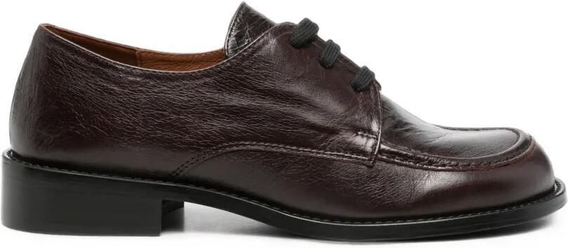 ANGEL ALARCON Leren loafers Bruin