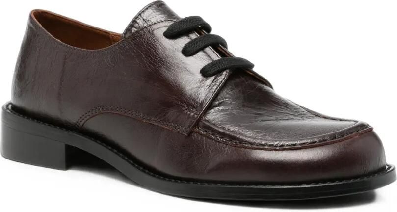 ANGEL ALARCON Leren loafers Bruin - Foto 3