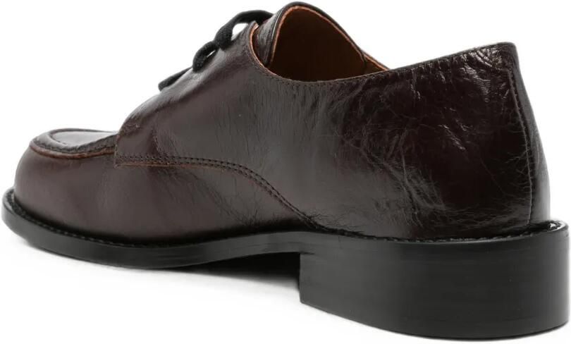 ANGEL ALARCON Leren loafers Bruin - Foto 2