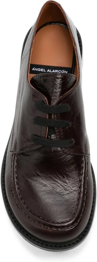 ANGEL ALARCON Leren loafers Bruin - Foto 4