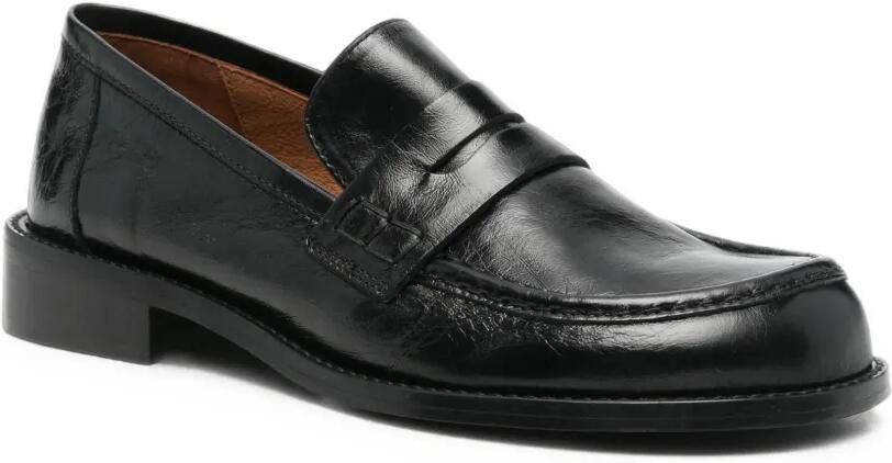 ANGEL ALARCON Leren loafers Zwart - Foto 3