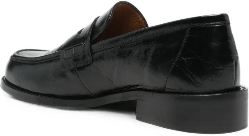 ANGEL ALARCON Leren loafers Zwart - Foto 2