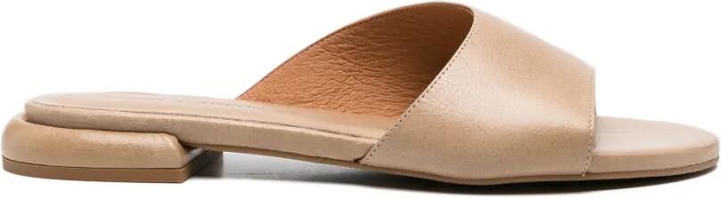 ANGEL ALARCON Lucia leren sandalen Beige