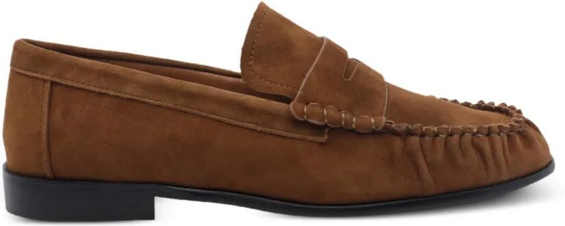 ANGEL ALARCON penny-slot suede loafers Bruin