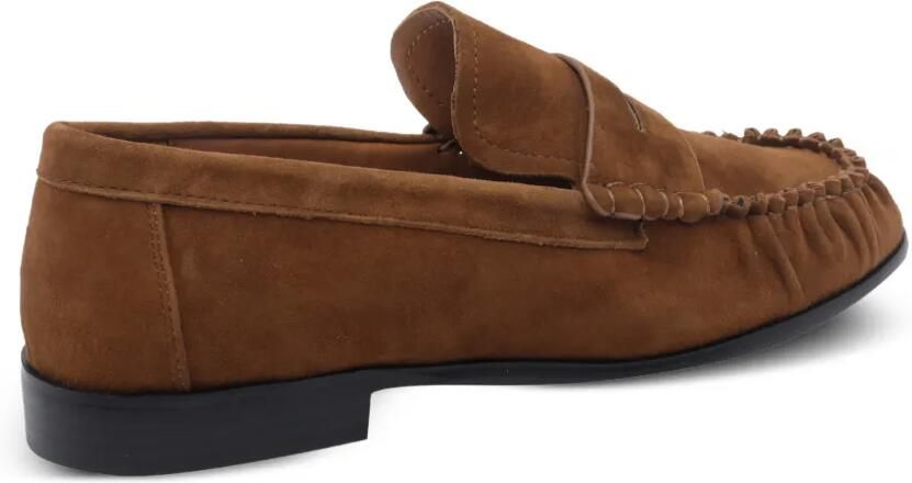 ANGEL ALARCON penny-slot suede loafers Bruin - Foto 3