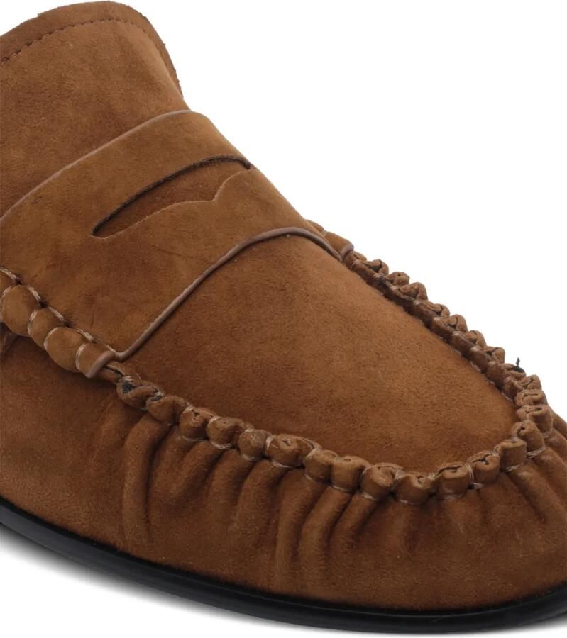 ANGEL ALARCON penny-slot suede loafers Bruin - Foto 2