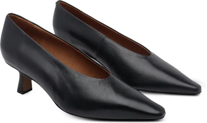 ANGEL ALARCON pointed-toe leather pumps Zwart - Foto 2
