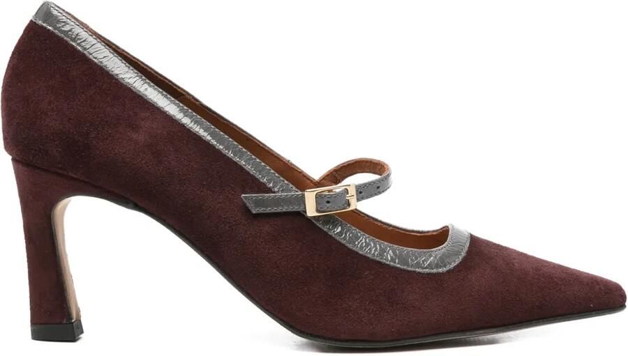 ANGEL ALARCON Pumps met gesp Bruin