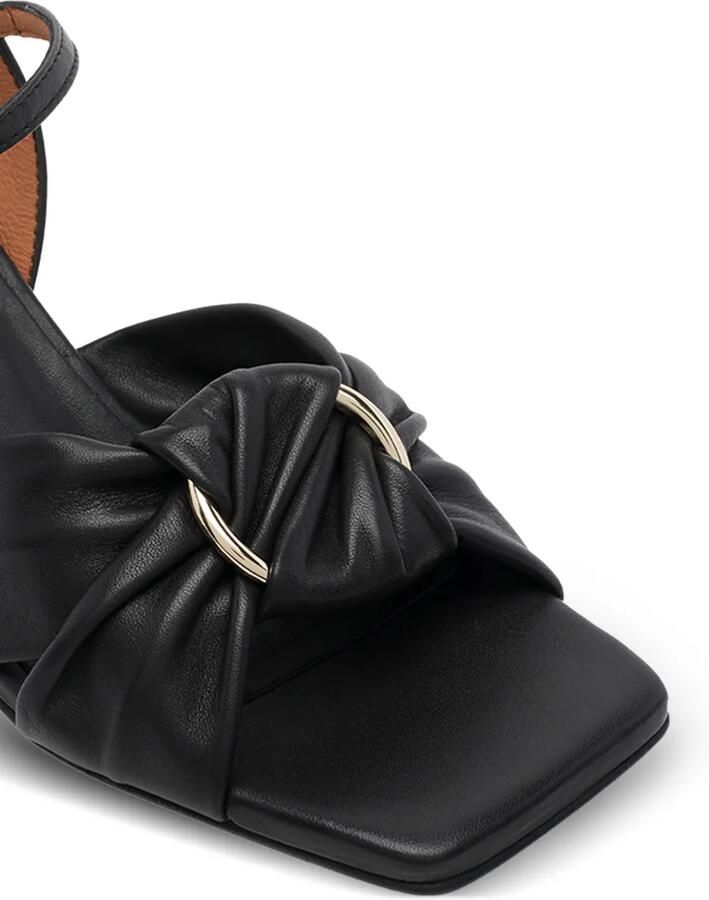 ANGEL ALARCON Sandalen met ringdetail Zwart - Foto 2