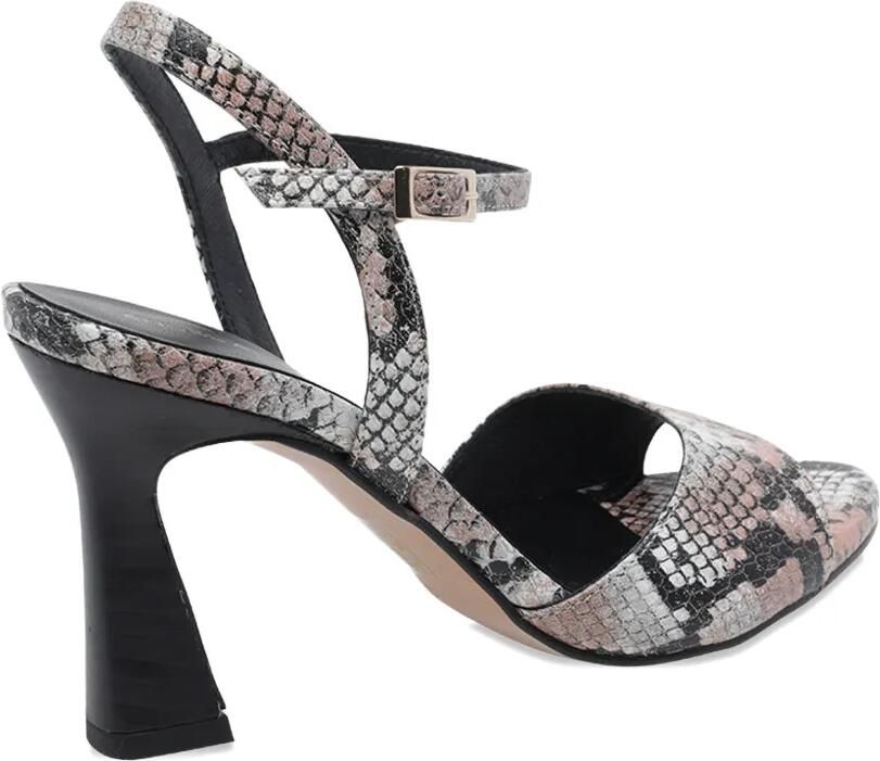 ANGEL ALARCON Sandalen met slangenleer-effect en gespsluiting Roze - Foto 3