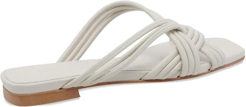 ANGEL ALARCON Sandalen met vierkante neus en bandje Beige - Foto 4