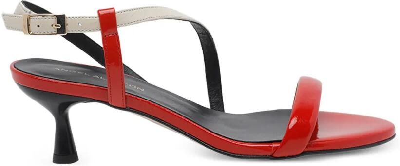 ANGEL ALARCON Slingback pumps met ronde neus Rood