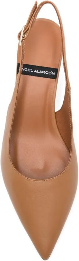 ANGEL ALARCON Suzanne slingback pumps Beige - Foto 4