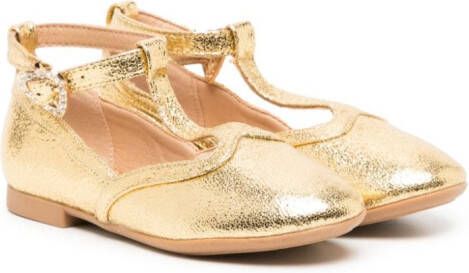 Angel's Face Ashley ballerina's van imitatieleer Goud