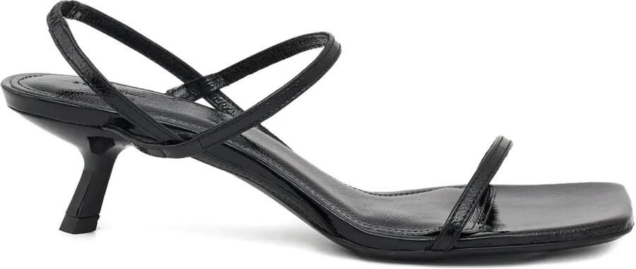 ANINE BING 50 mm sandalen met vierkante neus en stilettohak Zwart