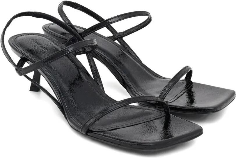ANINE BING 50 mm sandalen met vierkante neus en stilettohak Zwart - Foto 4