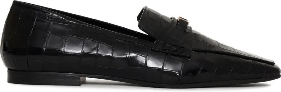 ANINE BING Freya loafers met krokodillen-reliëf Zwart