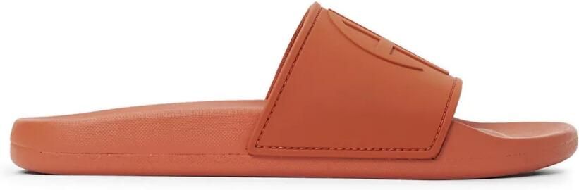 ANINE BING Isla slippers met logo reliëf Rood