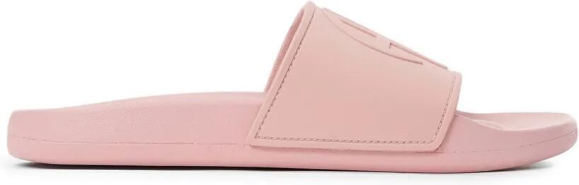 ANINE BING Isla slippers met logo reliëf Roze