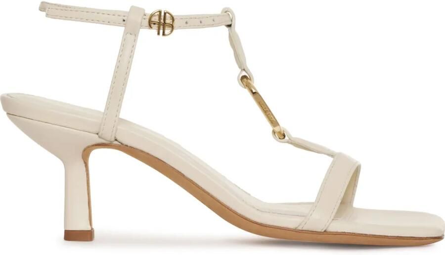 ANINE BING Kiera 50 mm sandalen met vierkante neus Beige