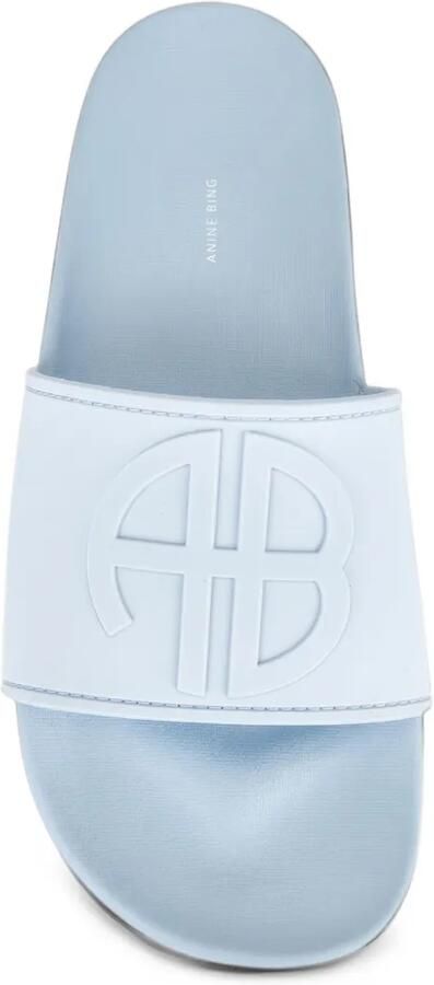 ANINE BING Isla logo slides Blauw - Foto 2