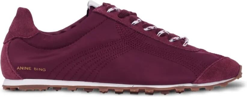 ANINE BING Sneakers met suède vlakken Rood