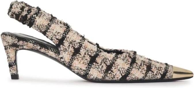 ANINE BING Nina tweed pumps Beige