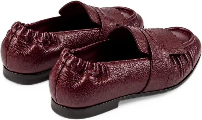ANIPS x Lidford fringe-detail pebbled leather loafers Rood - Foto 2
