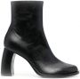 Ann Demeulemeester Cut leren enkellaarzen Zwart - Thumbnail 1