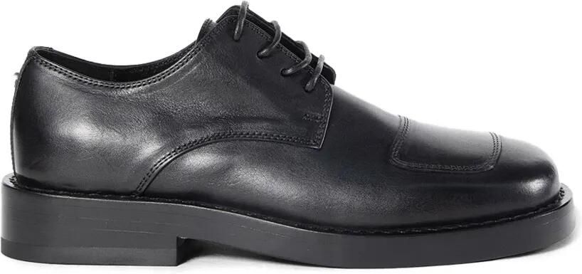 Ann Demeulemeester Alert leren derby veterschoenen Zwart