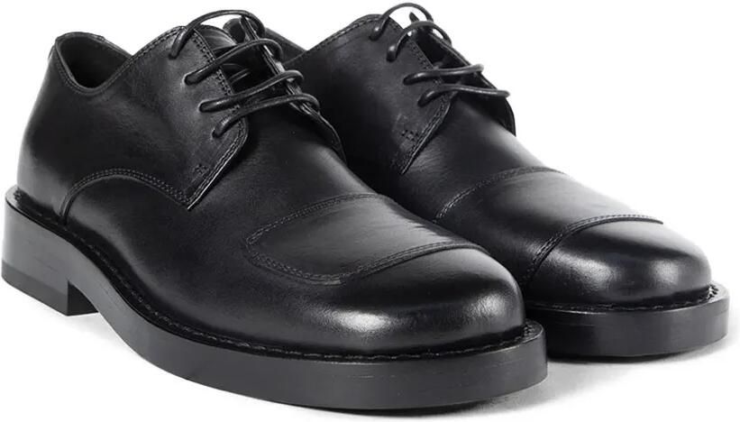 Ann Demeulemeester Alert leren derby veterschoenen Zwart - Foto 3
