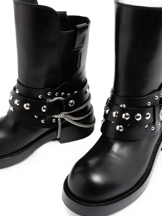Ann Demeulemeester Boa enkellaarzen verfraaid met studs Zwart - Foto 5
