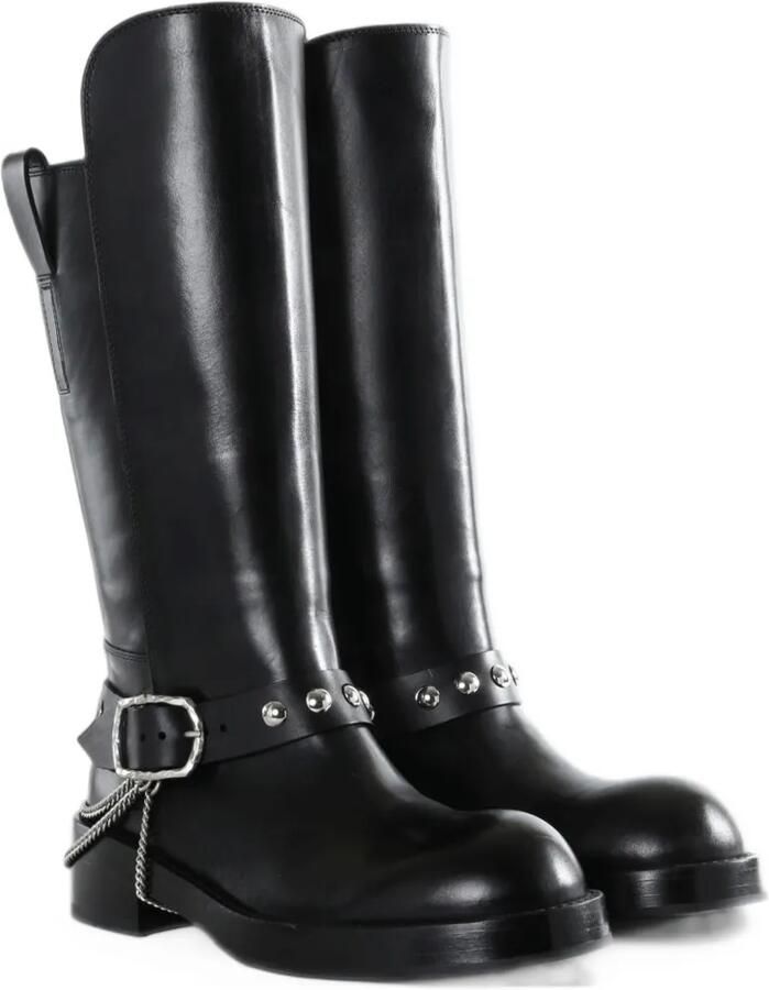 Ann Demeulemeester Edeed buckled chain-link boots Zwart - Foto 2