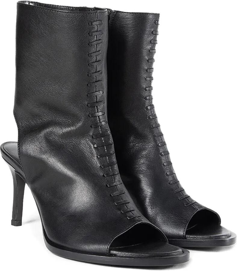 Ann Demeulemeester Elvy leren pumps met open neus Zwart - Foto 2