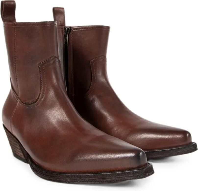 Ann Demeulemeester Enkellaarzen met puntige neus Bruin - Foto 4