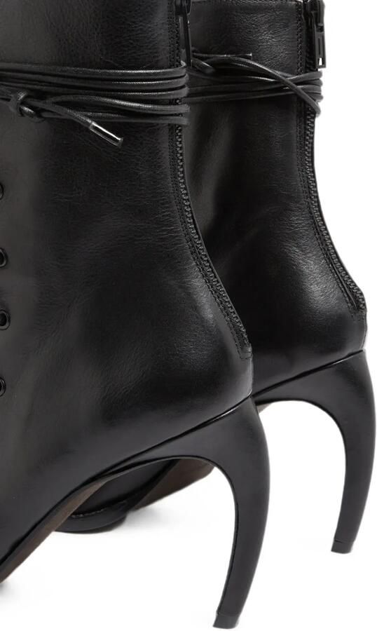 Ann Demeulemeester Enkellaarzen met veters Zwart - Foto 5