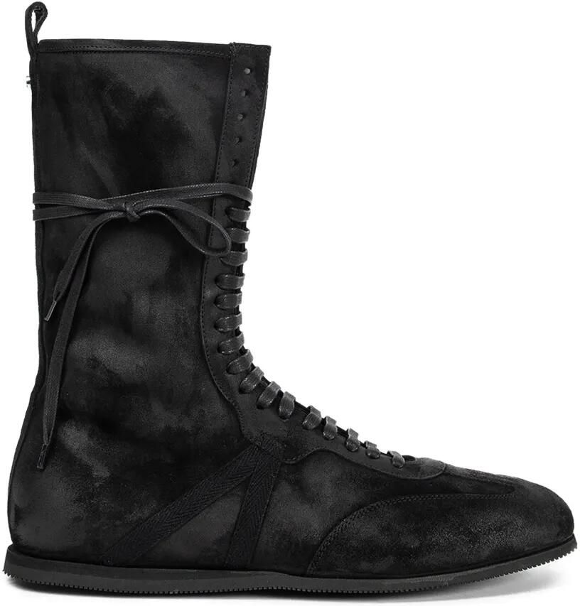 Ann Demeulemeester Fides suède sneakers Zwart
