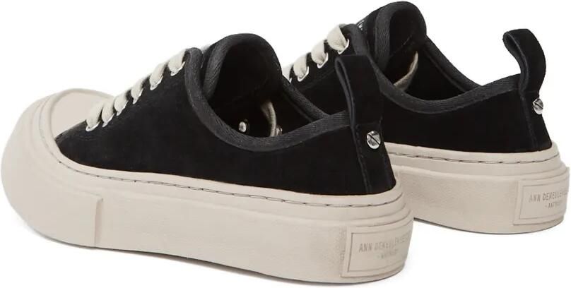 Ann Demeulemeester Halli suède sneakers met plateauzool Zwart - Foto 4
