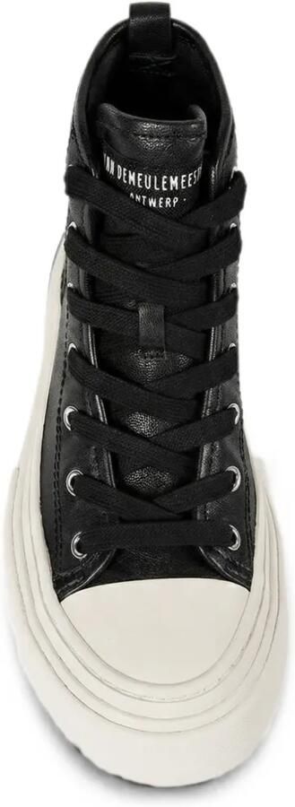 Ann Demeulemeester High-top sneakers van bewerkt leer Zwart - Foto 5