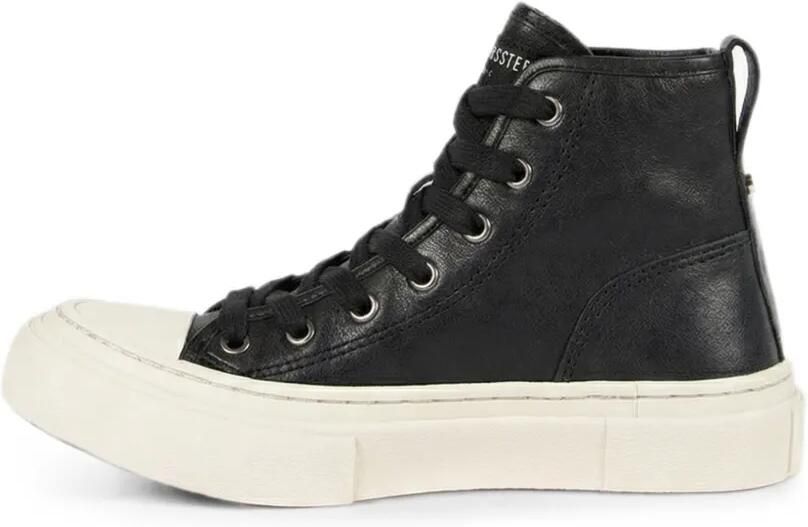 Ann Demeulemeester High-top sneakers van bewerkt leer Zwart - Foto 4